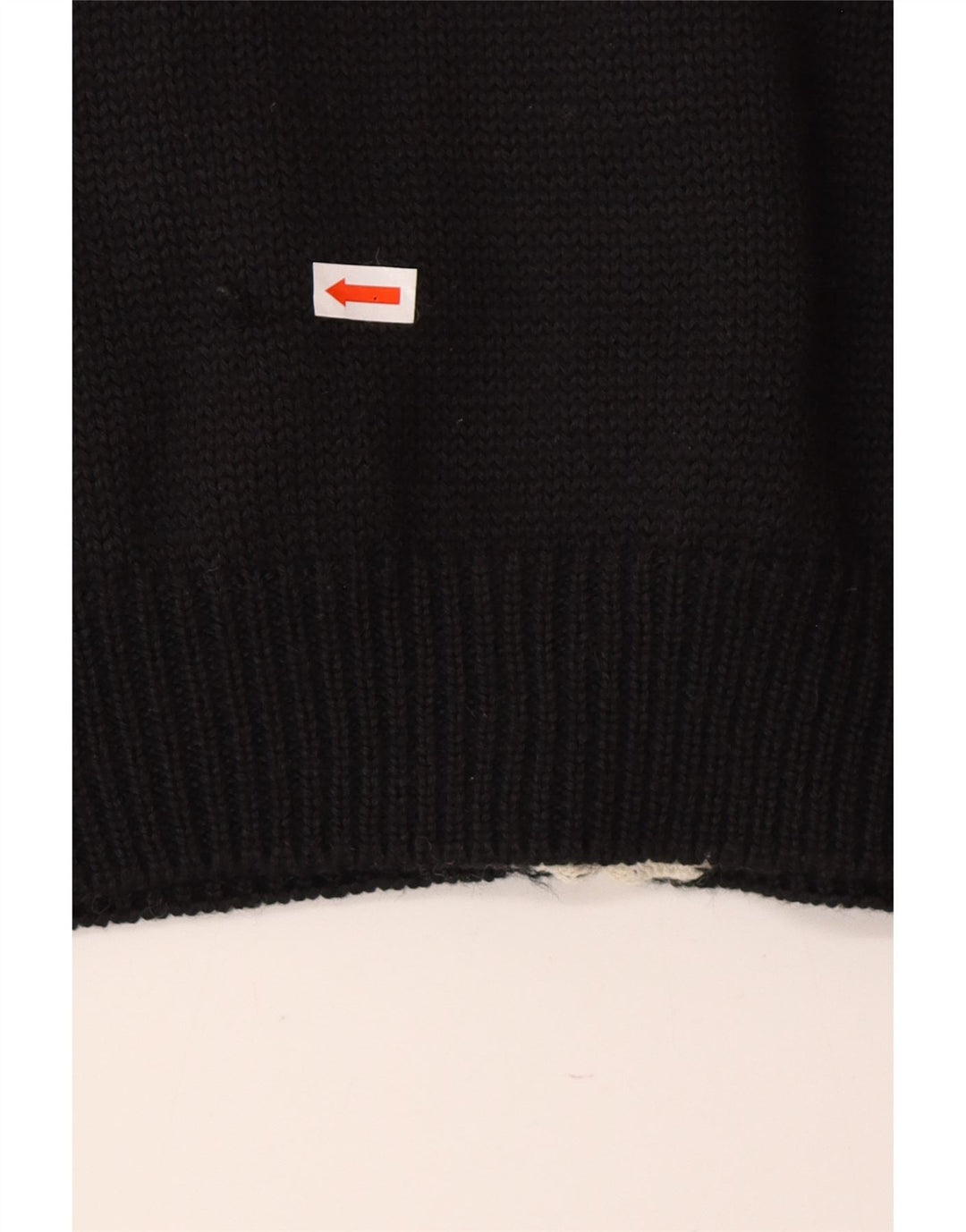 JORG PETERSON Suéter tipo cárdigan para mujer EU 42 Lana floral negra grande