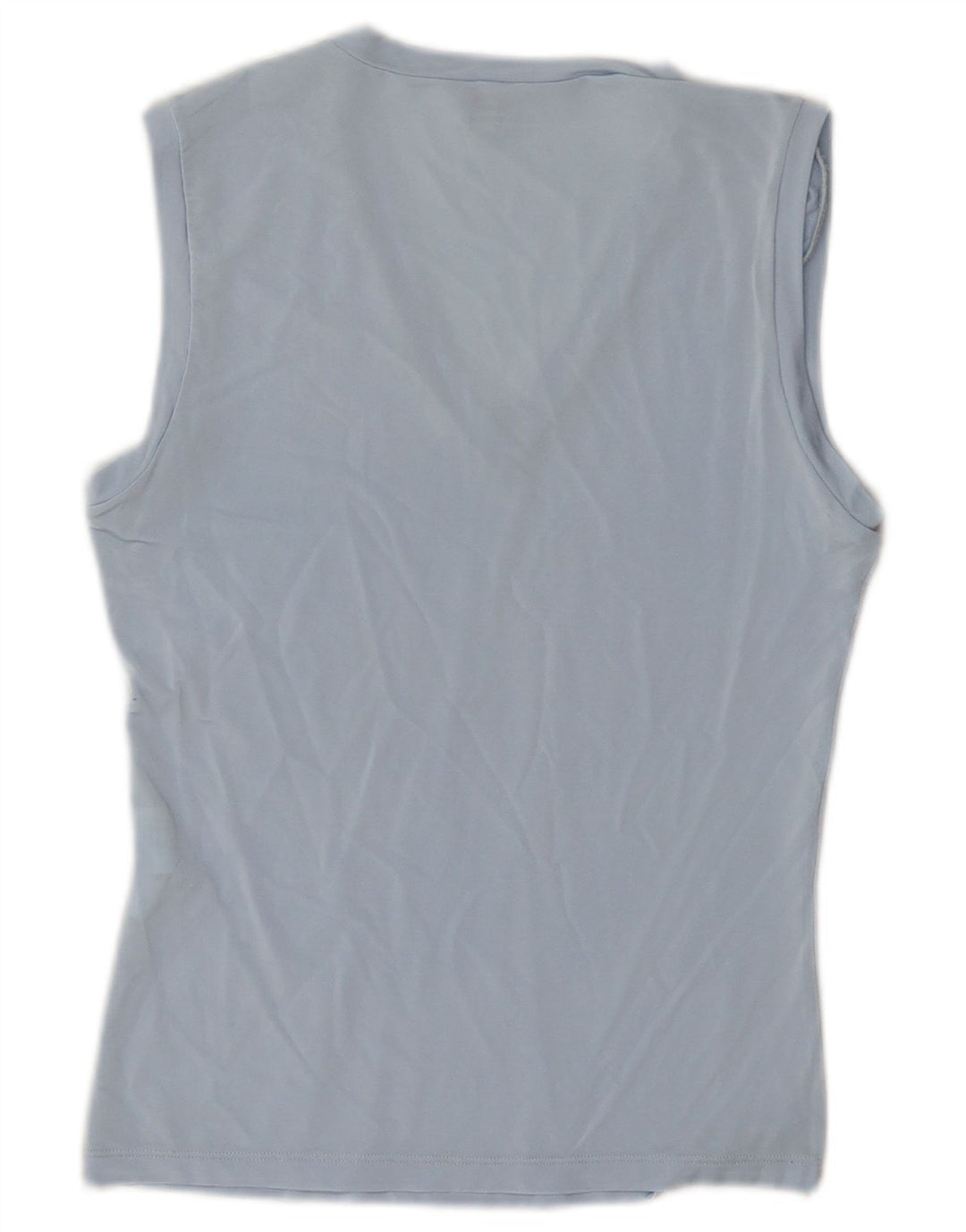 Calvin Klein Jeans Chaleco para mujer Top UK 12 Viscosa azul medio