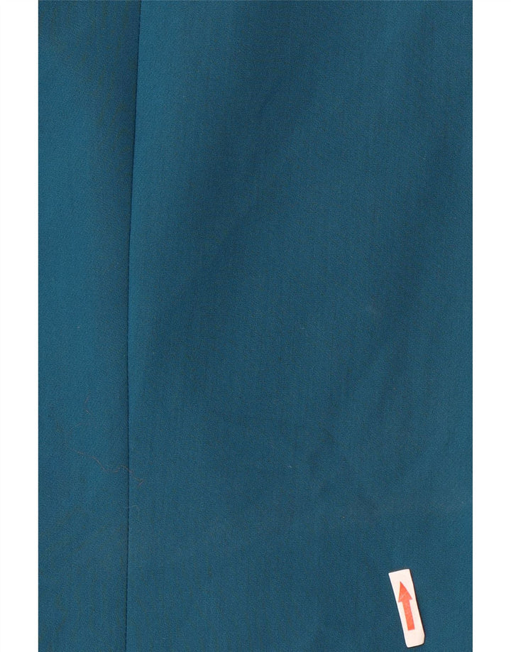 Zara Mujer Chaqueta Blazer De Doble Botonadura UK 42 Poliéster Azul Medio