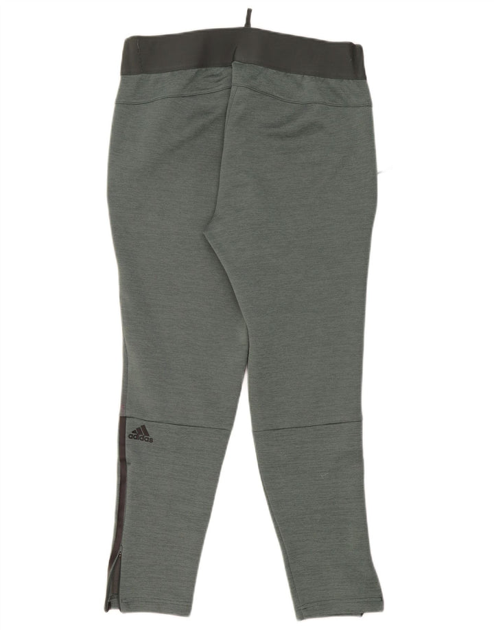 Adidas - Pantalones de chándal para mujer, talla 40, poliéster verde grande