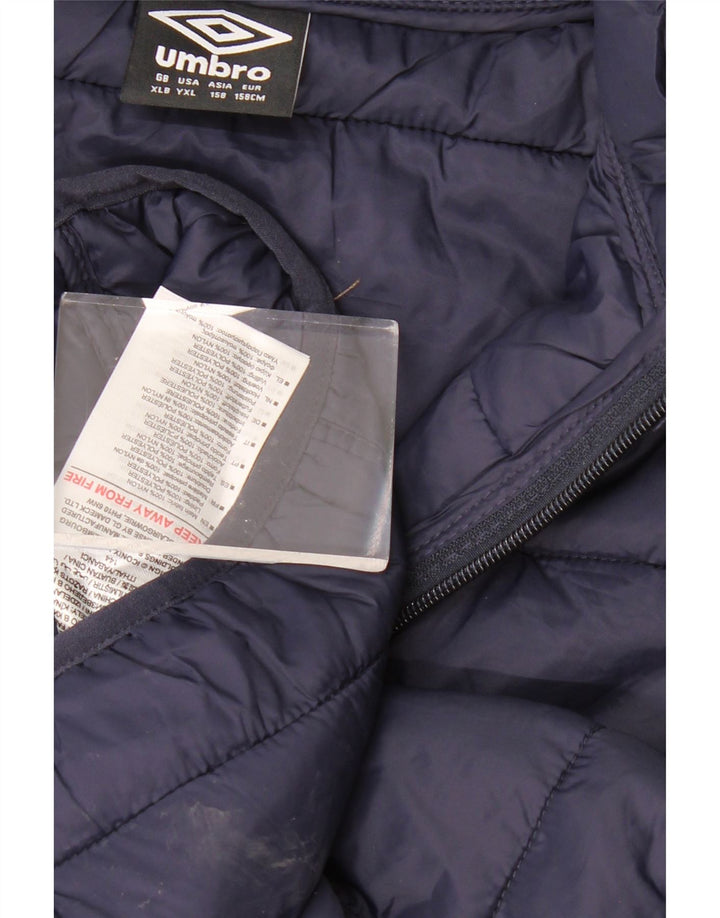 UMBRO Chaleco acolchado niño 13-14 años XL Azul marino Nylon