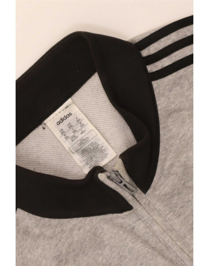 Adidas Hombre Chándal Top Chaqueta 2XL Gris Colorblock Algodón