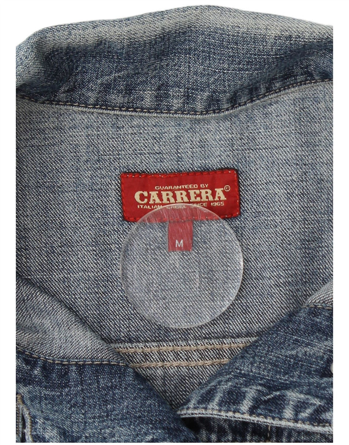 Carrera Chaqueta vaquera para mujer UK 12 Algodón azul medio