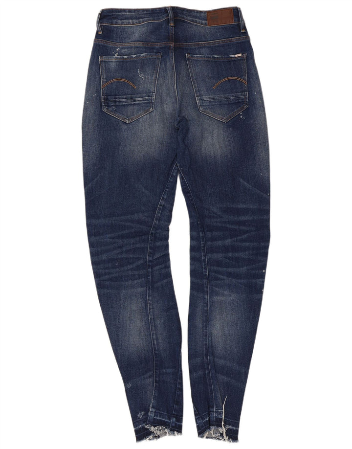 Vaqueros ajustados desgastados para mujer G-Star W24 L32 Algodón azul