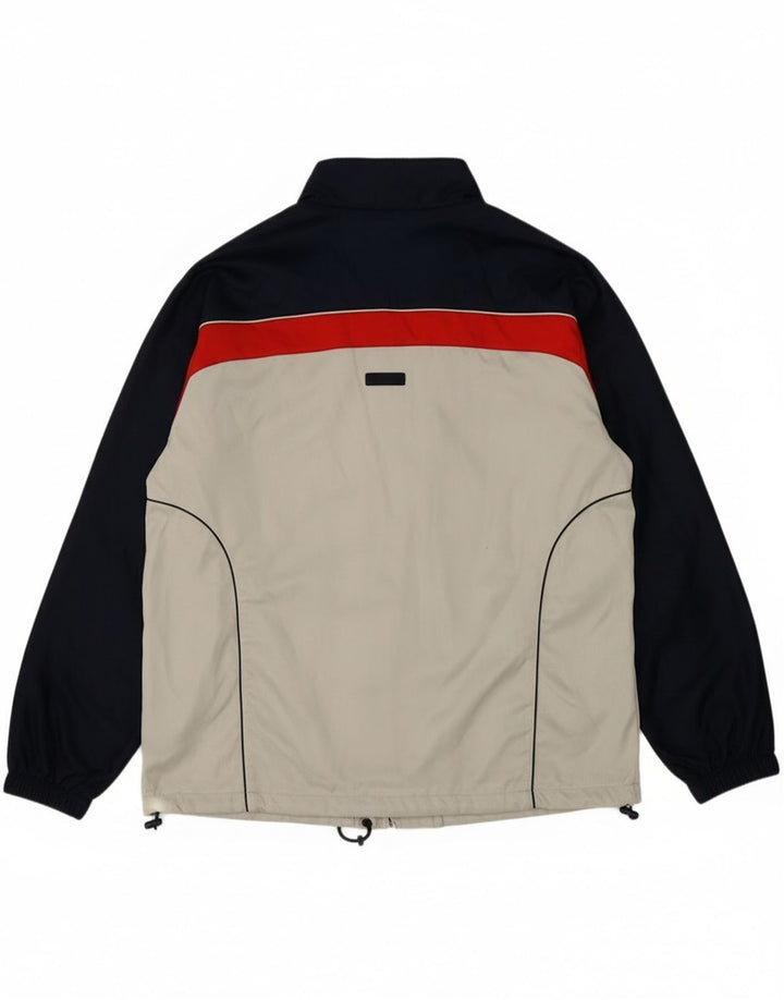 Asics Hombre Chándal Top Chaqueta 2XL Gris Colorblock Poliéster