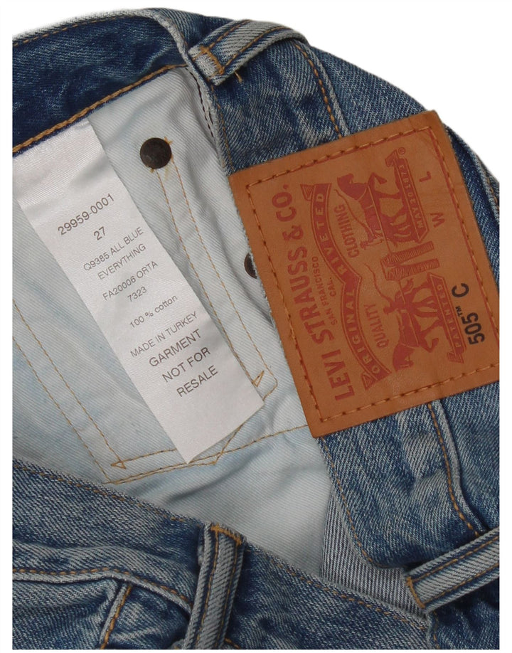 Levi's Mujer 505 Shorts De Mezclilla W27 Small Azul Algodón