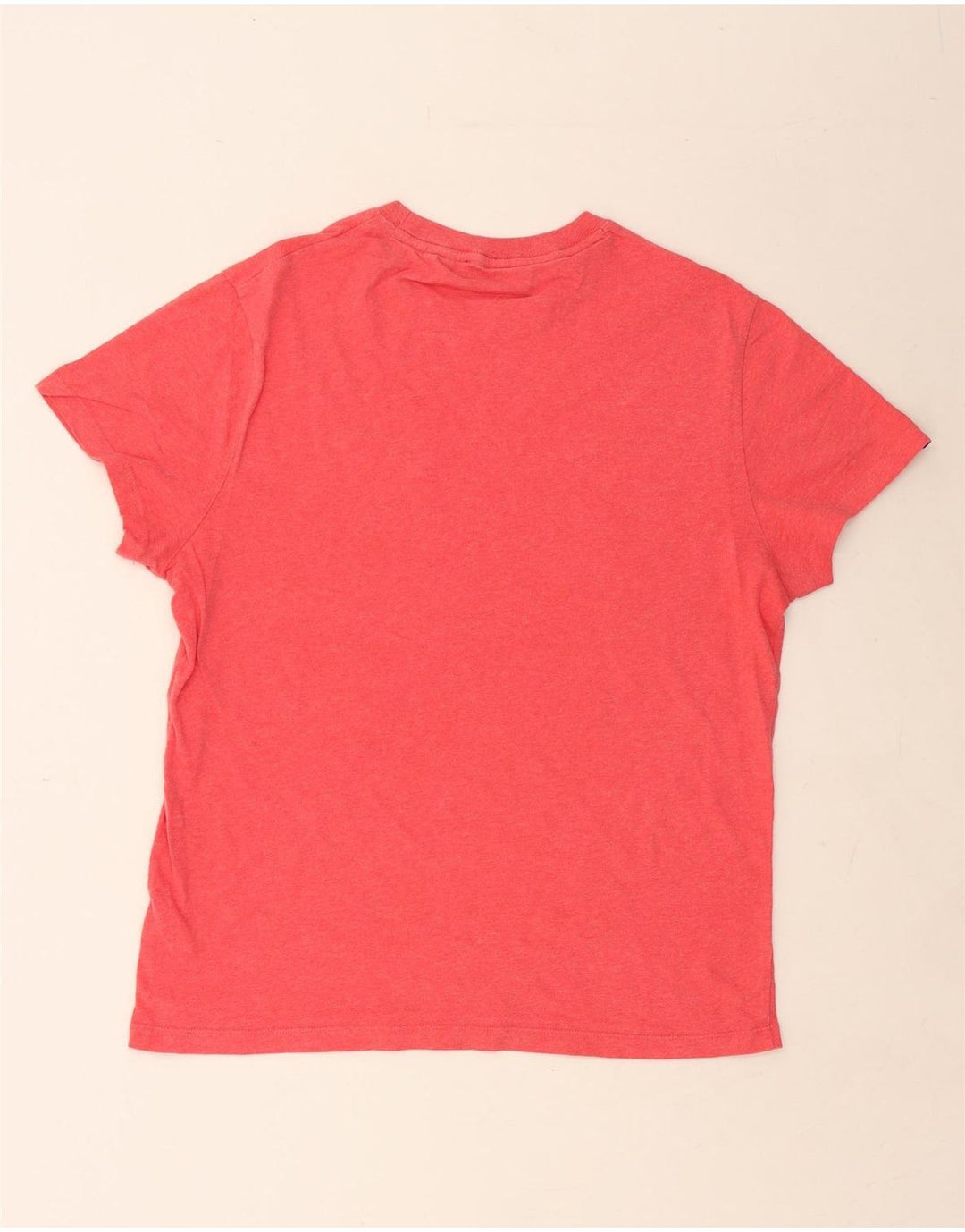 SUPERDRY Mens T-Shirt Top Large Red Cotton