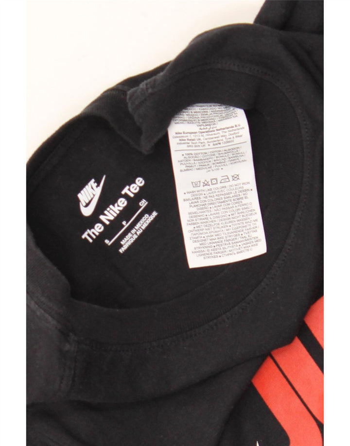 Nike - Camiseta gráfica para hombre, talla pequeña, algodón negro