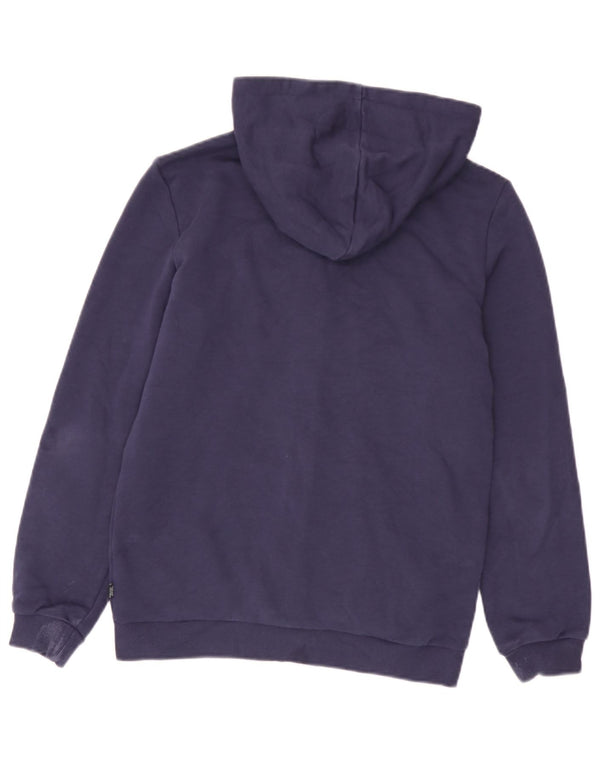Puma Boys Graphic Zip Hoodie Sweater 13-14 Years Navy Blue Cotton
