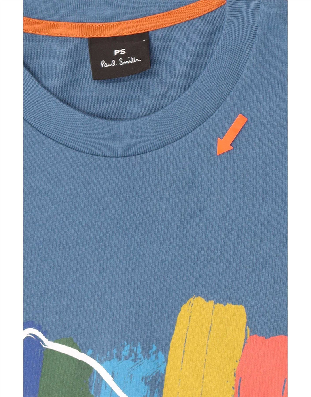 Paul Smith Camiseta gráfica para hombre Top grande de algodón azul