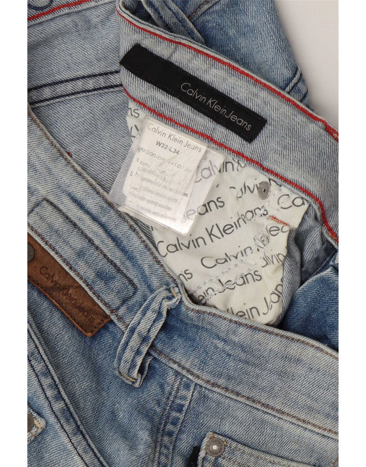 Calvin Klein Jeans rectos para hombre W32 L34 Algodón azul