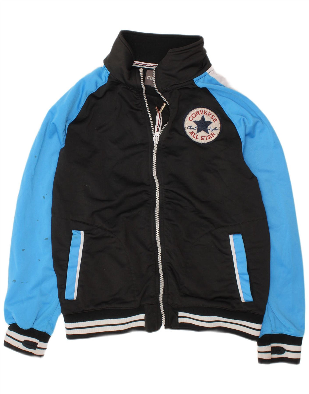 CONVERSE Chaqueta de chándal para niños 10-11 años Mediana Negro Colorblock