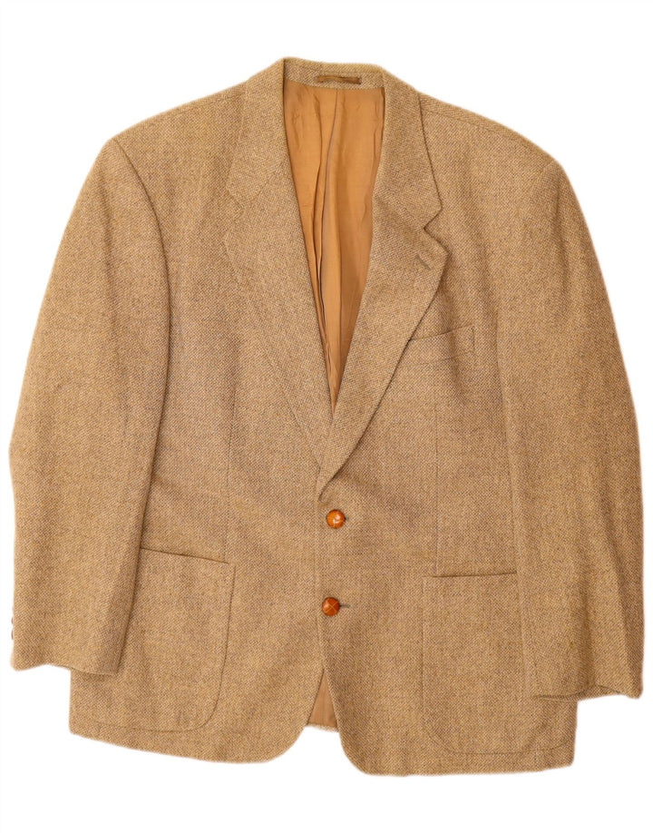 PLACE VENDOME Chaqueta tipo blazer de 2 botones para hombre UK 40 Large Beige Wool