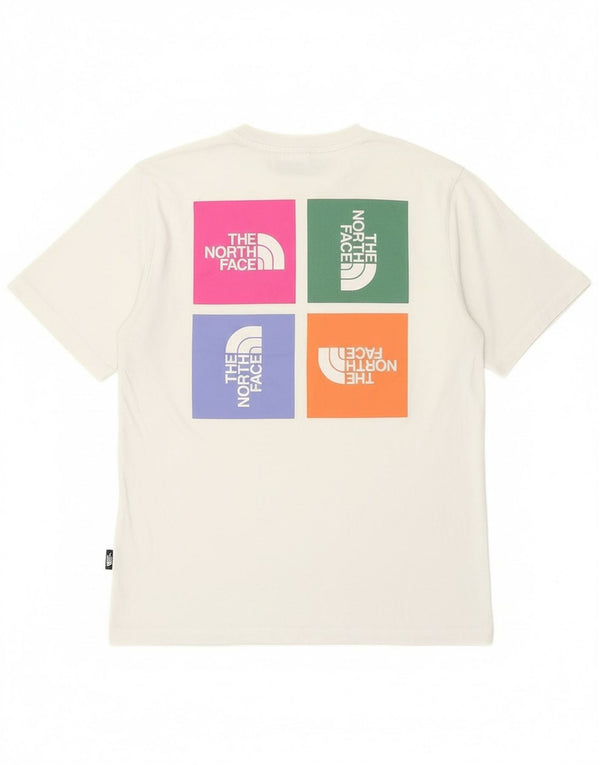 The North Face Camiseta gráfica para mujer Top UK 40 Algodón blanco mediano