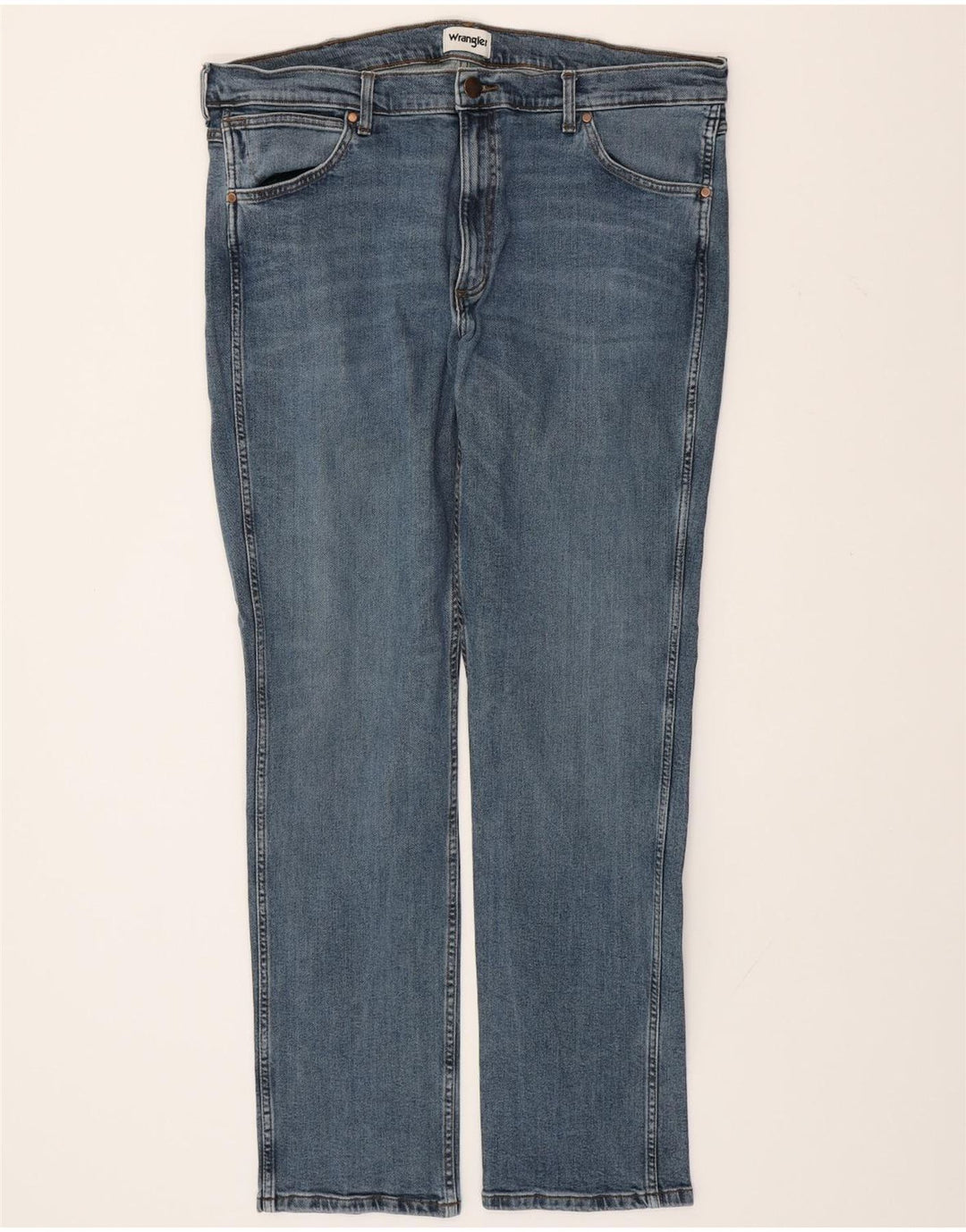 WRANGLER Vaqueros rectos Greensboro para hombre W40 L34 Algodón azul