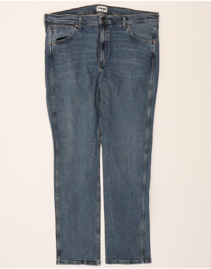 WRANGLER Vaqueros rectos Greensboro para hombre W40 L34 Algodón azul