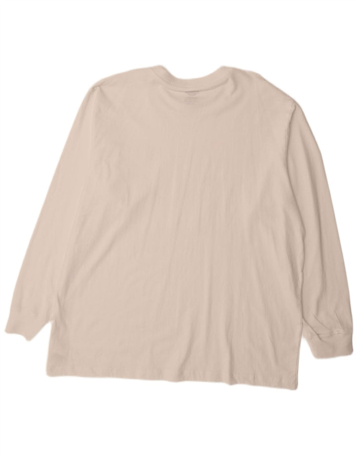 DICKIES Mens Top Long Sleeve 2XL White Cotton