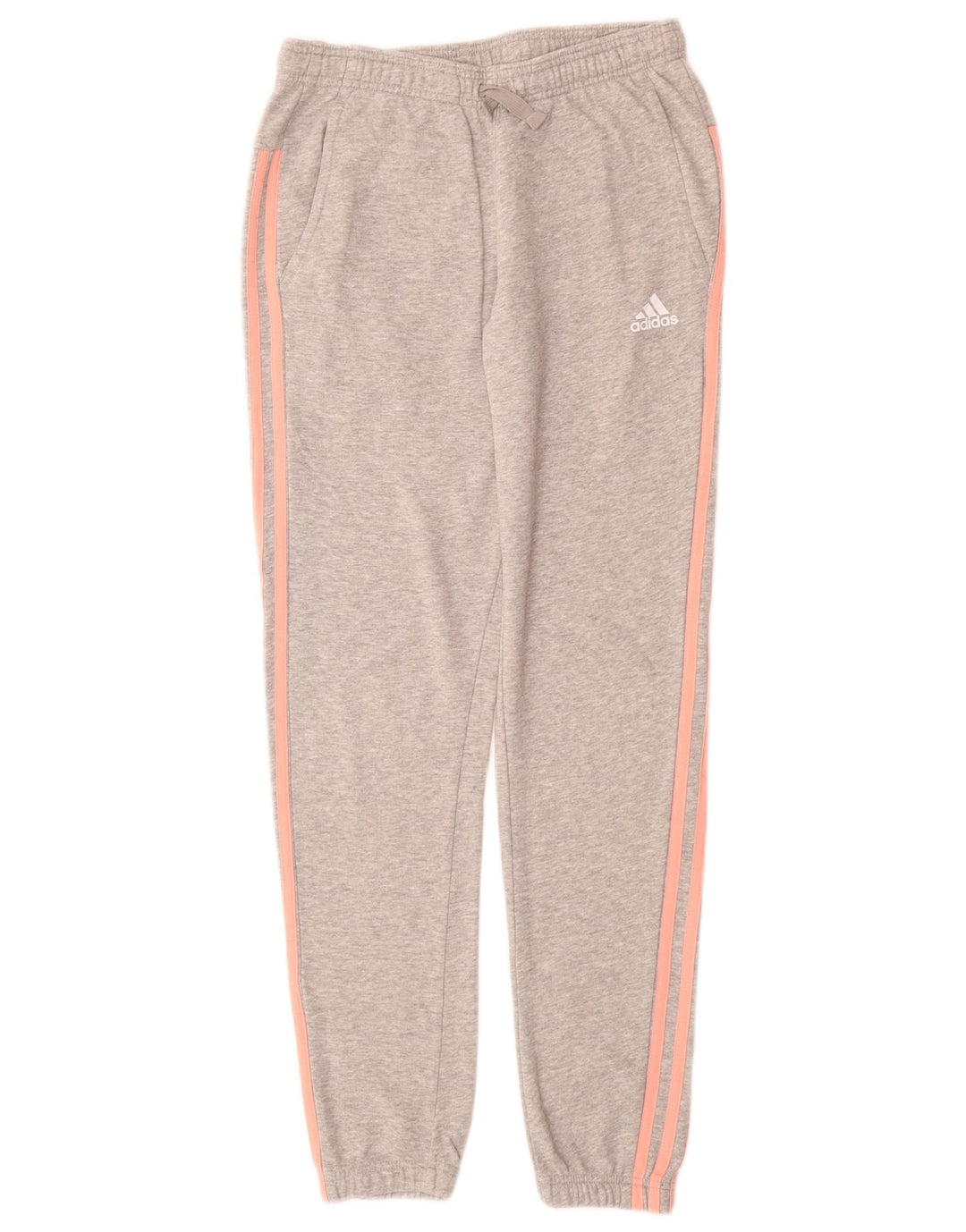 ADIDAS Womens Tracksuit Trousers Joggers UK 8 Small Grey