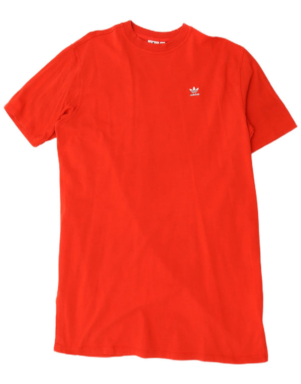 Adidas Vestido tipo camiseta extragrande con gráfico para mujer UK 20 2XL Algodón rojo