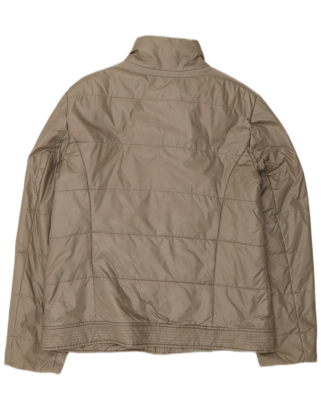 Geox Mujer Respira Chaqueta Acolchada UK 40 Grande Poliamida Gris