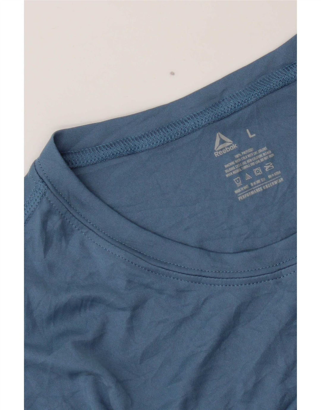 Camiseta Reebok Hombre Top Large Azul Poliéster