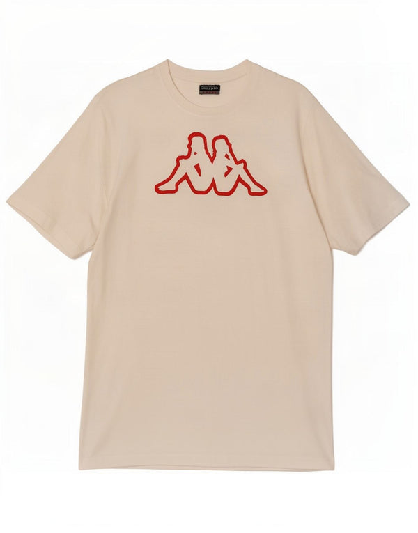 Kappa - Camiseta gráfica para hombre, talla grande, algodón blanco