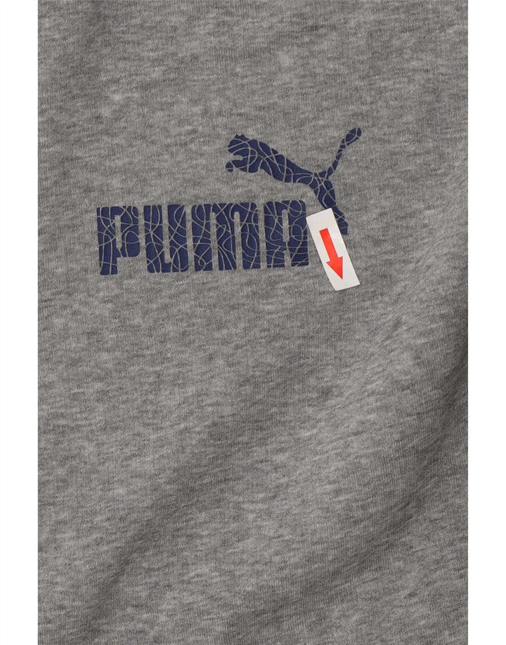 Puma Chaqueta de chándal para hombre XL de algodón moteado gris