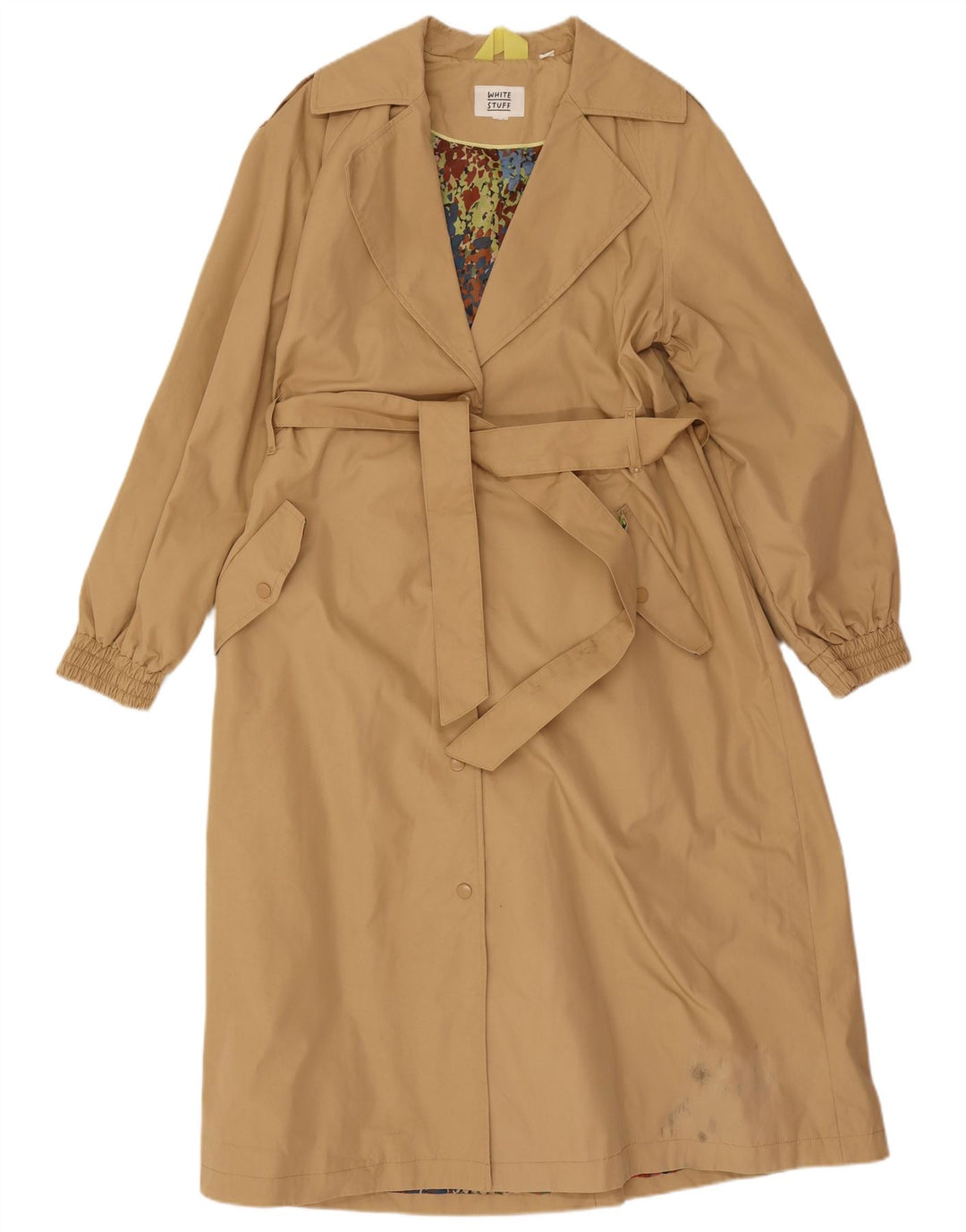 Gabardina para mujer White Stuff UK 44 Algodón beige medio