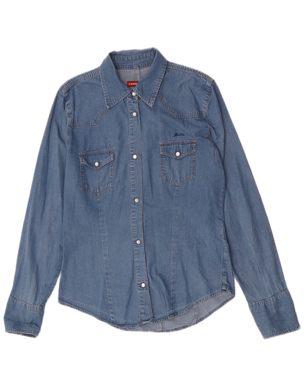 Carrera Camisa Vaquera Mujer UK 18 XL Algodón Azul