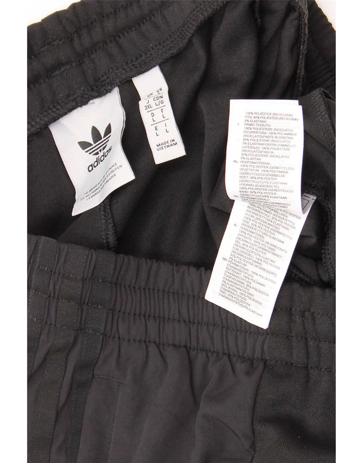 Adidas Hombre Pantalones De Chándal Joggers Large Negro Colorblock Poliéster