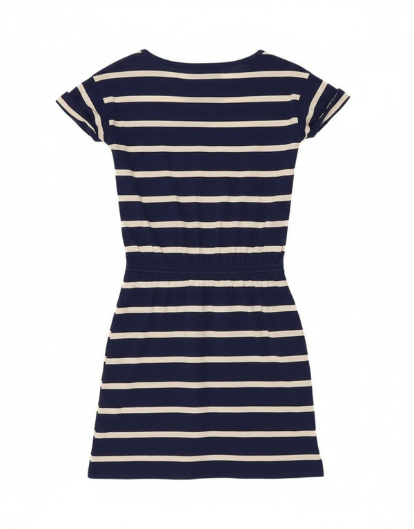 Tommy Hilfiger Vestido tipo camiseta para mujer UK 10 Small Algodón a rayas azul marino