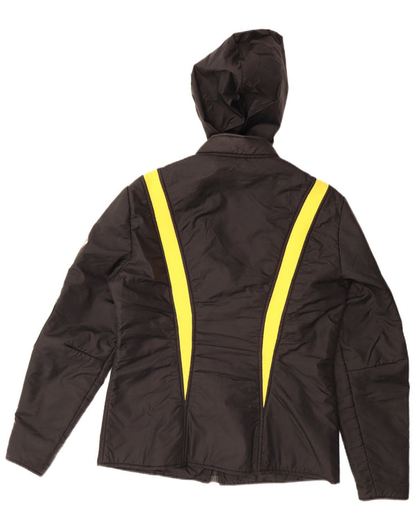 La Font Chaqueta Racer con capucha para hombre UK 38 Medium Black Colourblock Poliamida