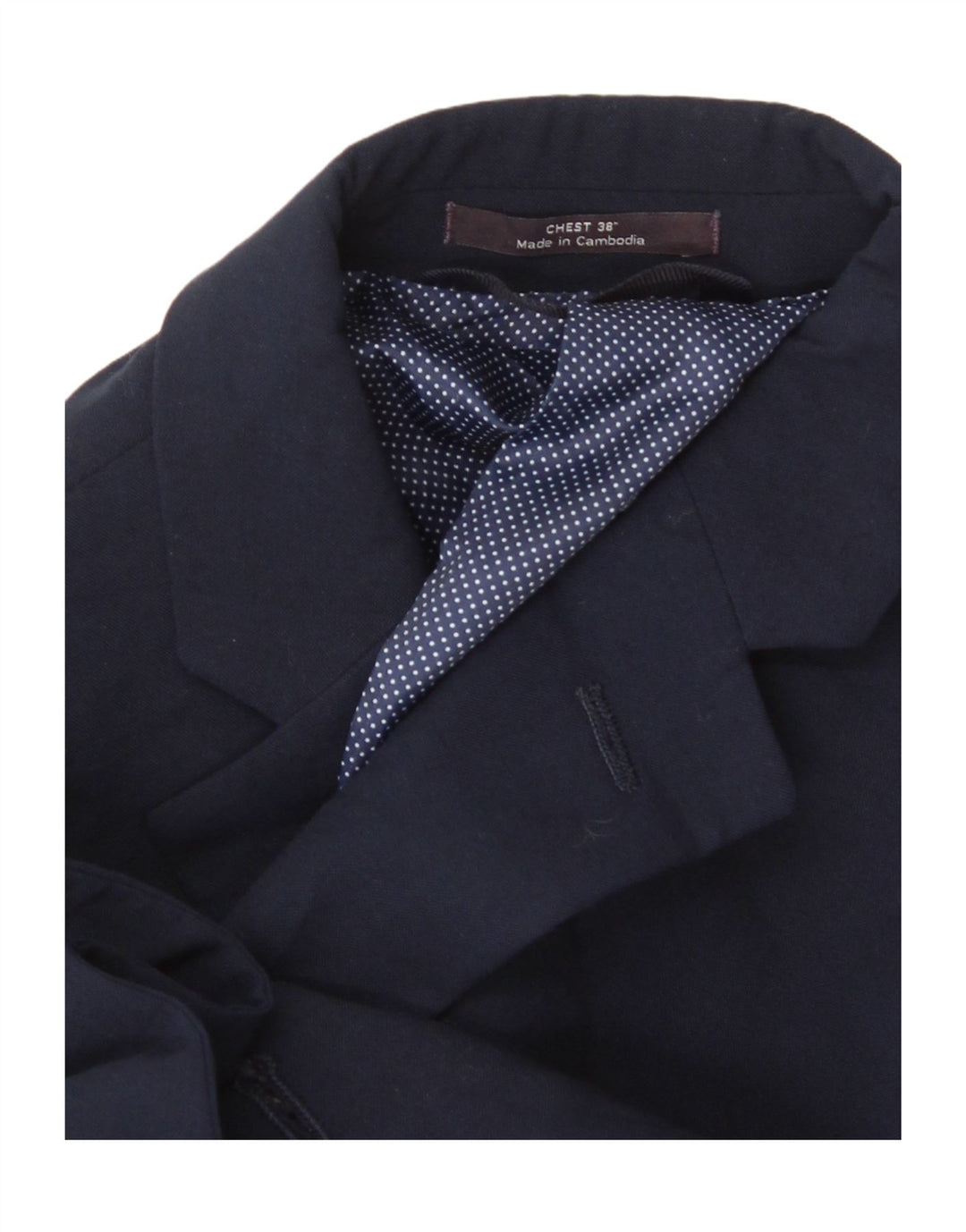 Marks & Spencer Chaqueta tipo blazer entallada con 2 botones para hombre UK 38 Medium Azul marino