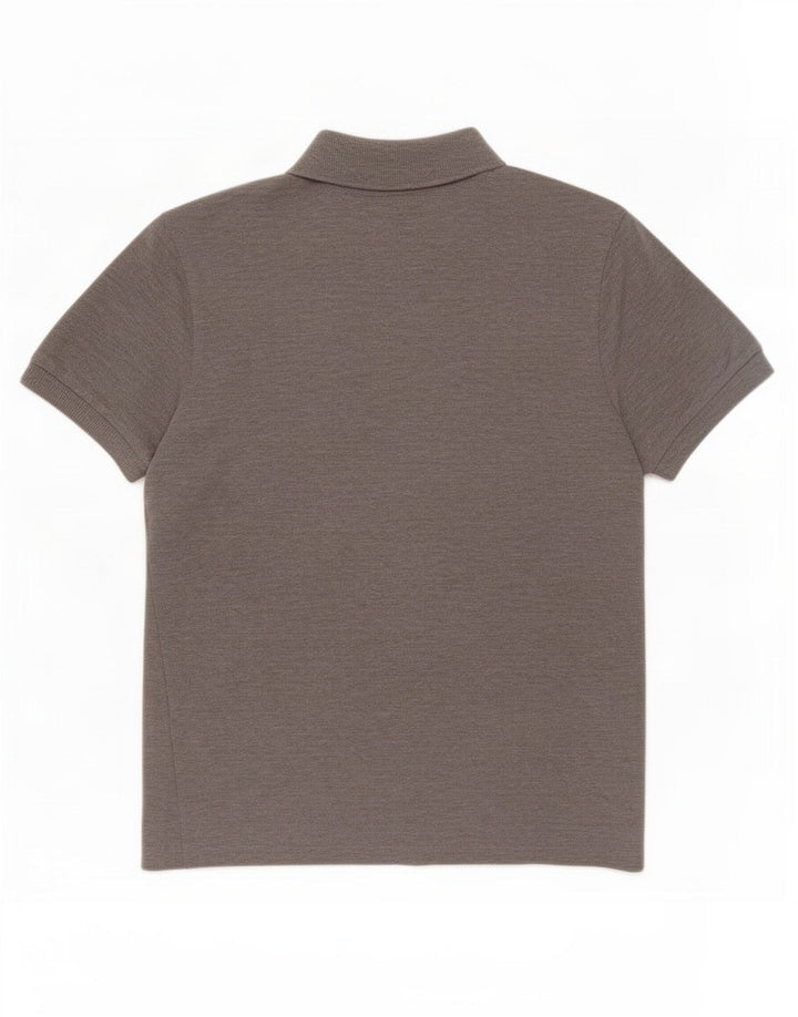 Polo Lacoste para hombre talla 3 algodón gris medio