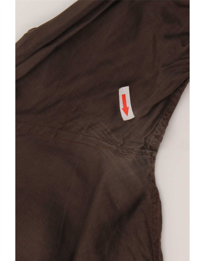 Camisa vintage para hombre talla 39 15 1/2 marrón medio