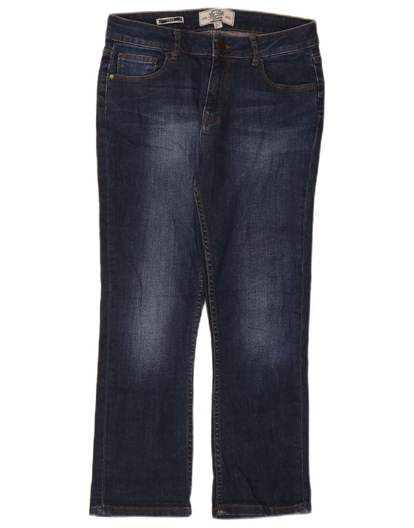 Vaqueros recortados para mujer Fat Face UK 8 Small W27 L23 Algodón azul