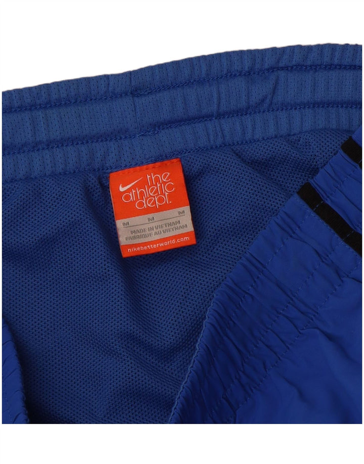 Pantalones cortos deportivos Nike para hombre de nailon azul medio