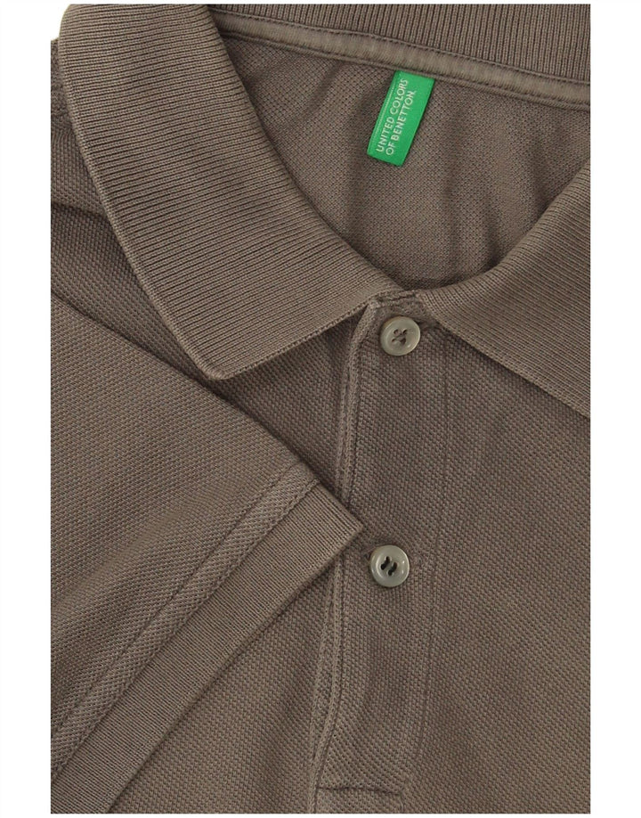 BENETTON Polo Hombre Gris Medio