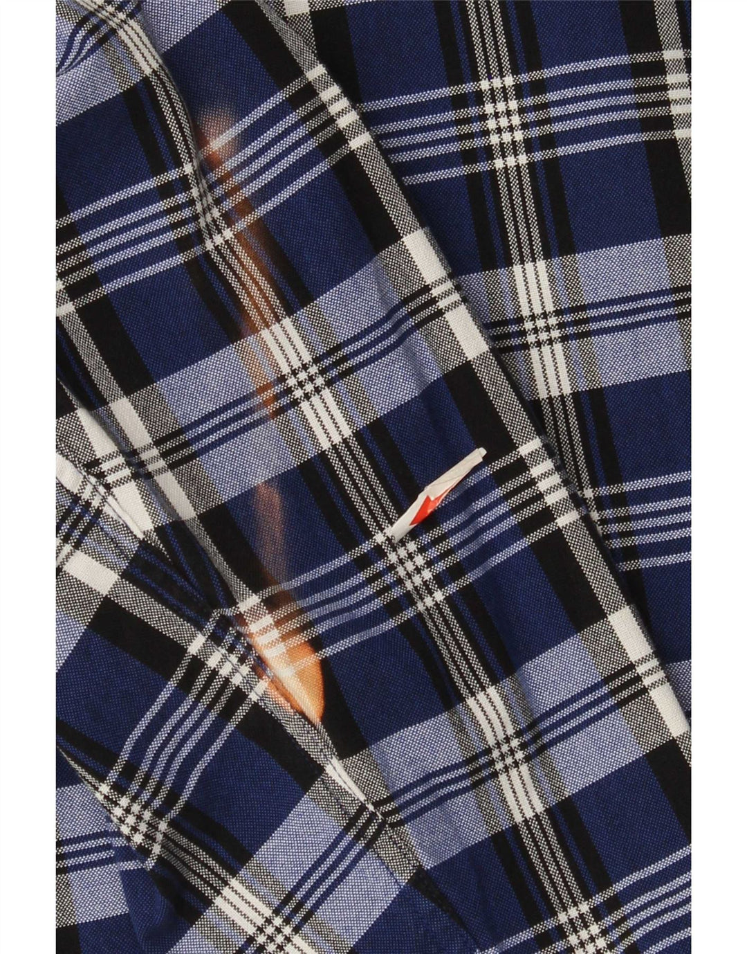 Tommy Hilfiger Camisa alta para hombre 4XL Algodón a cuadros azul marino