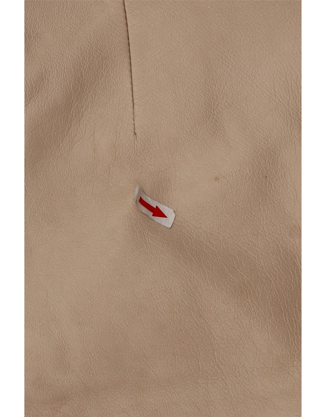 Falda de cuero vintage para mujer W30 Beige medio