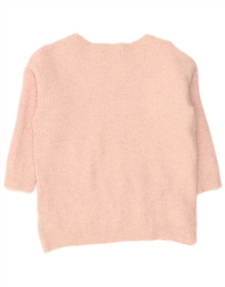 Marks & Spencer Jersey con cuello barco para mujer, talla 40, color rosa medio