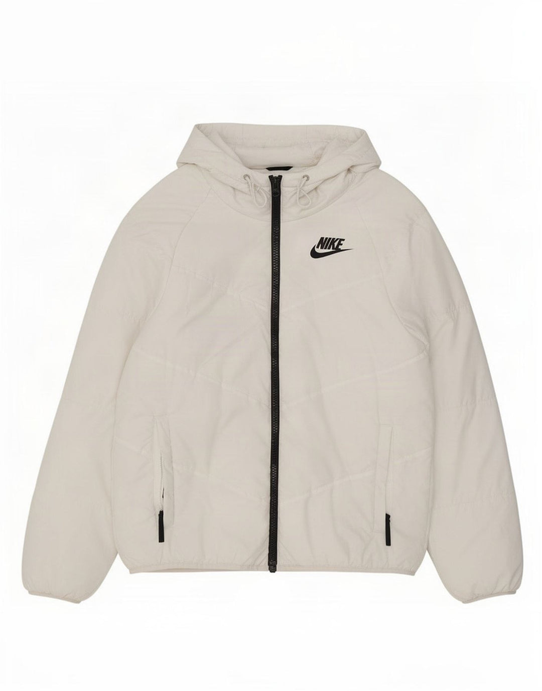 Nike Chaqueta cortavientos con capucha para hombre UK 36 Small White Poliéster