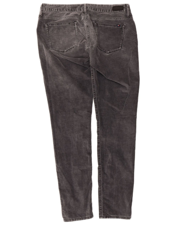 Tommy Hilfiger Pantalones de pana ajustados Venice LW para mujer W33 L34 Gris