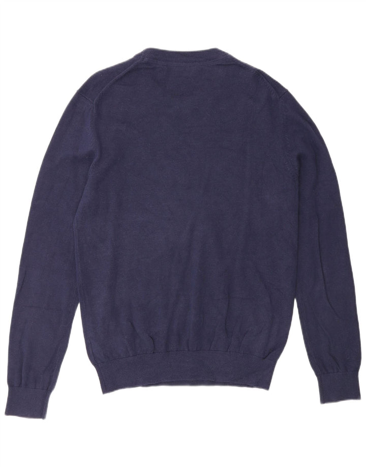 Izod Hombre Jersey De Cuello Redondo Jersey De Algodón Azul Marino Medio