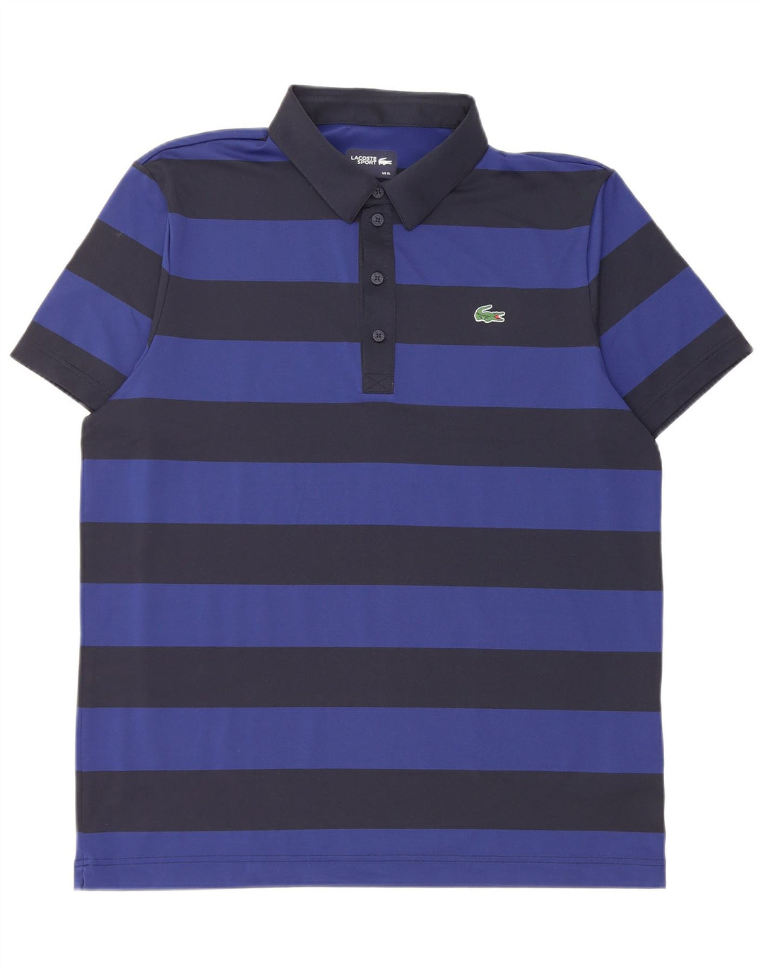 Polo LACOSTE para hombre Talla 6 XL Poliéster a rayas azul marino