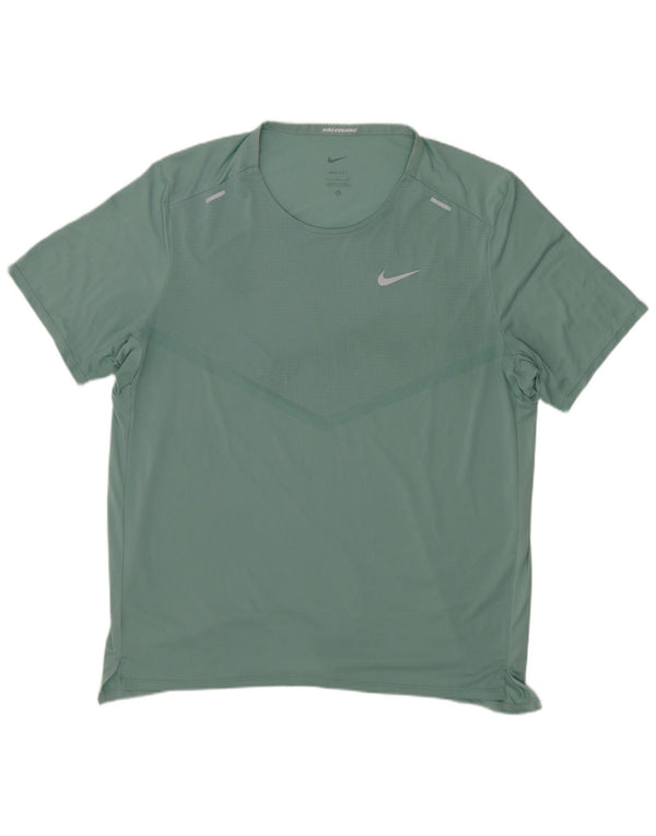 Camiseta Nike Dri Fit para hombre, talla grande, verde