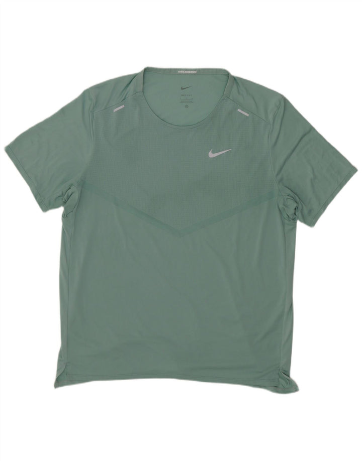 Camiseta Nike Dri Fit para hombre, talla grande, verde