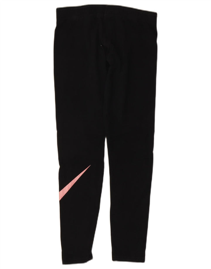 Nike - Leggings gráficos para mujer (talla 40), algodón negro mediano