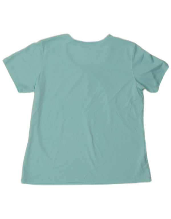EDDIE BAUER Camiseta Mujer Top ES 40 XL Poliéster Azul