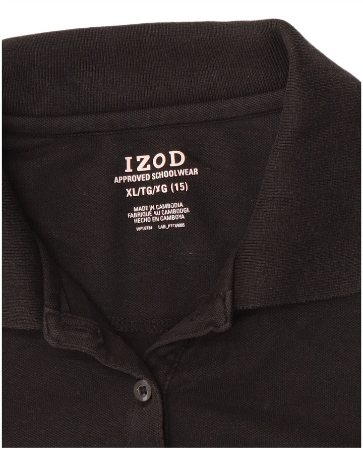 IZOD Polo Niña 14-15 Años XL Negro